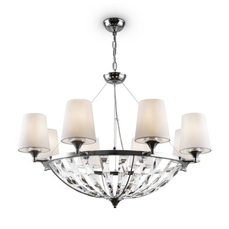Suspension lamp Maytoni H021PL-08CH, E14, 8x40 W, 918x918x1420 mm, Chrome