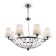 Suspension lamp Maytoni H021PL-08CH, E14, 8x40 W, 918x918x1420 mm, Chrome