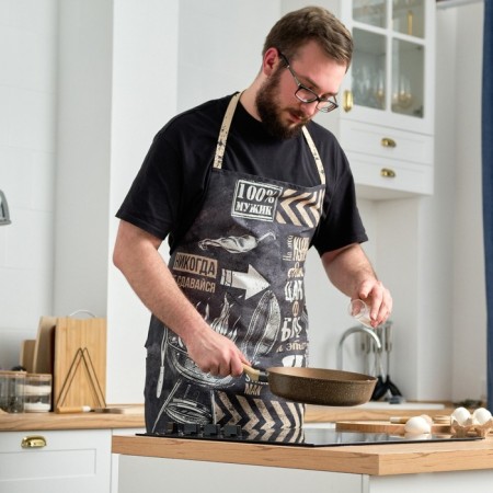 Apron "Ethel" Male 73x71 cm, 100% cotton, sarzha 190 g/m2-2