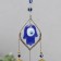 Wind music metal, plastic "From the evil eye. Three gold bells" 38x5x2.8 cm
