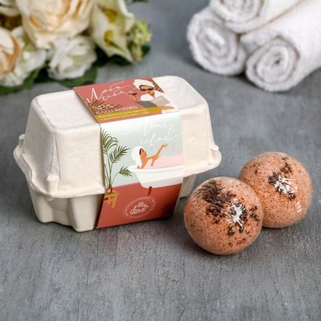 Gift set of cosmetics "Love yourself", bathtub bombs 2 x 40 g, Beauty Fooch