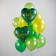 Latex ball 12 ", metallic, 100 pcs., Dark green