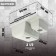 Curler for a kitchen made of Zein 190/Q10, 612x505 mm, rectangular, overflow, light gray color