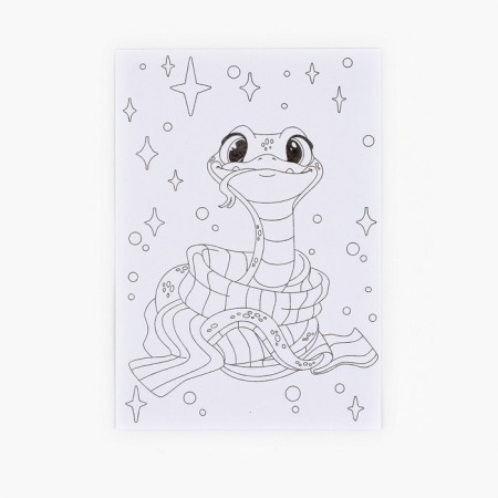 New Year's coloring anti -stress. Postcards for inspiration "Waiting for the New Year", A6-13