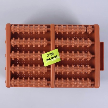Feet massage, 26.5 × 17 × 13 cm, on a stand, brown color-9