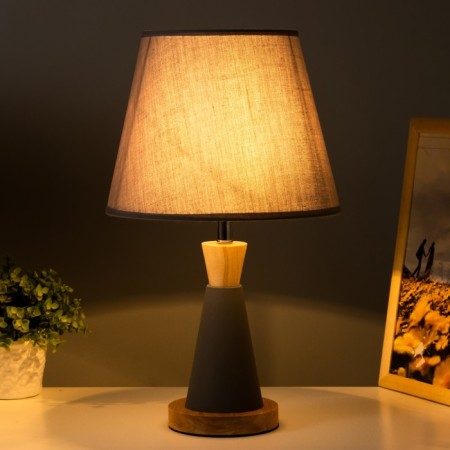 OMBR table lamp E27 40W gray 25x25x42 cm Risalux-1
