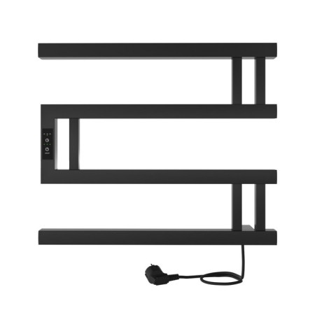 Electric towel Indigo Muza, 400x500 mm, timer, hidden installation, black-1