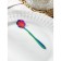 Spoon dessert Magistro "flower", length 12.5 cm, twisted, chameleon color