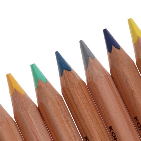 Thickened pencils Triocolor, 24 colors, three -sided-3