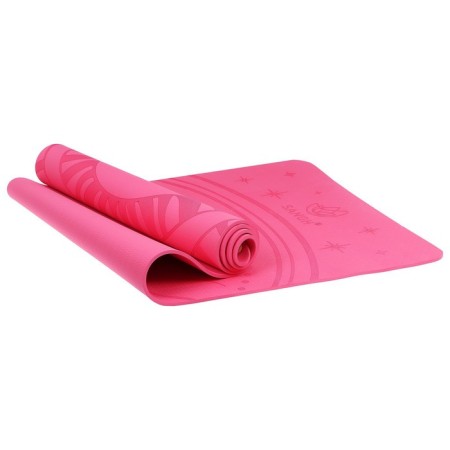 Joga mat, 183x61x0.6 cm, pink color-12