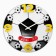 Children's wall clock "Football", discrete move, D-30 cm