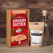 Набор для приготовления настойки «Рябина на коньяке»: набор трав и специй 74 г., бутылка 500 мл., инструкция