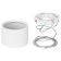 OL39 WH 1x15W lamp GX53 IP20 white 8.2x8.2x6 cm