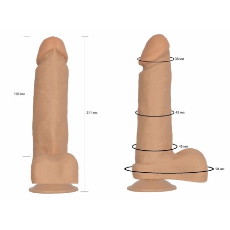 LoveToy phalloimitator, realistic, on suction cup, 21 x 4.6 cm, PVC, bodily-5