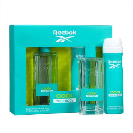 Women's set Rebok Cool Your Body: Toilet water, 100 ml + deodorant, 150 ml