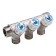 Aqualink threaded manifold, 3/4 "x3/4" x1/2 ", internal/outer, 4 outputs, with valves