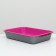 Medium toilet with a mesh of 36 x 26 x 6.5 cm, Magenta/Gray