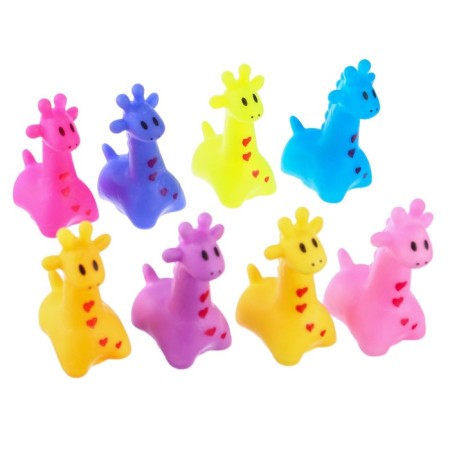 Rubber toy for the bath "Girafics", 7 cm, with a squeak, color mix, 1 pc, crumb I-8