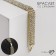 Bracelet with rhinestones "shine" four rows, white color in gold, 18 cm