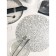 Serving napkin on the table "Manifik", d = 38 cm, silver color