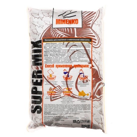Bishop Minenko Supermix, Carp Red, Melange, 1 kg-1