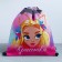 A bag for shoes with a reflective element "Beauty" 30 x 40 cm