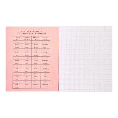Subject subject calligrata "board", 48 sheets in a cage English, with reference material, cover coated cardboard, block offset-2