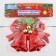 Jewelry decoration "double bell with balls and ribbon" 12.3x9.5 cm, mix