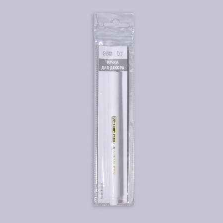 Nail design marker, acrylic, 13.5 cm, white color-12