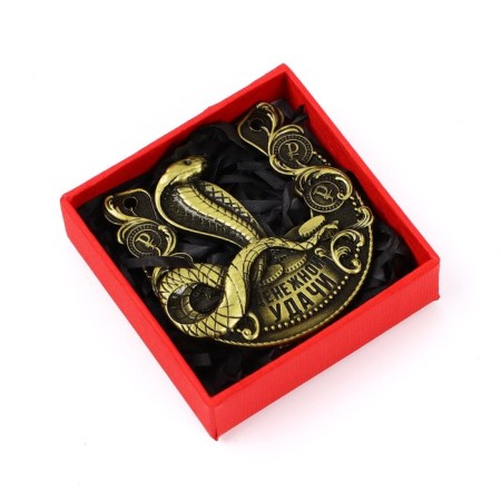 New Year's horseshoe in the box "New Year: Cash Good luck", 5.5 cm-5