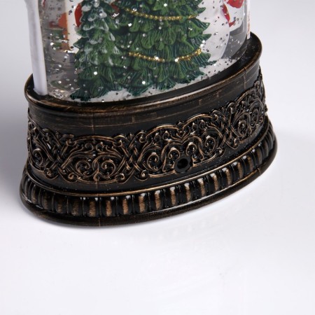 LED figure “Snow with a snowman” 12.3 × 24 × 8 cm, plastic, AAX3 batteries (not in the kit), USB, glow warm white-3