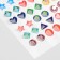 Earrings "Stickers" Smile, Figures, Color