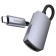 Adapter Hoco UA20, Type -C - HDMI, 11.5 cm, gray