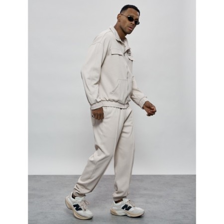 Sports suit men's, size 50, beige color-7