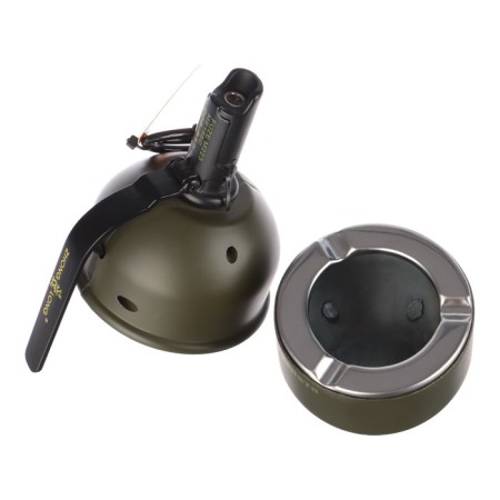 Gas lighter with an ashtray "grenade"-2