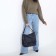 Load bag with lightning, external pocket, blue color