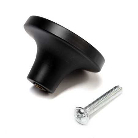 Handle button Cappio PK111, D = 38 mm, plastic, black color-5