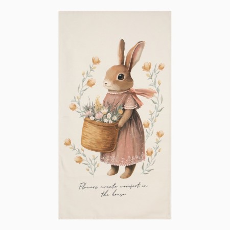 Ku. Ku. Etel "Bunny with a basket" 40x70 cm, 100% HL, 190g/m2-1