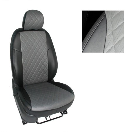 Autoshekhls from the eco-leather "rhombus" for the Hyundai Creta II 2021-n.-5