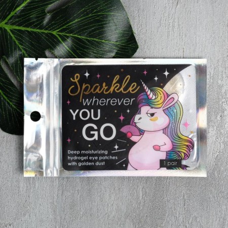 Paths under the eyes of hydrogel eyes with SPARKLE WHEREVER YOU GO, 1 pair, Beauty Fooch
