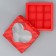 Box for sweets, confectionery packaging, 9 cells, “love”, 14.7 x 14.7 x 3.5 cm