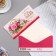 Money envelope "Happy anniversary!" basket, roses, 8x16 cm