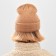 Women's hat minku, beige color, rr 56-58