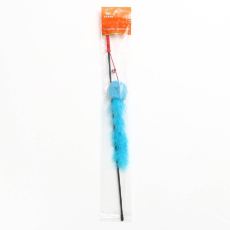 Domesticon-pound with a soft ball and fur tail, blue-3