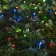 Garland "thread" 20 m, dark thread, 200 LED, glow of multi, 2 modes, solar battery