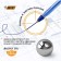 Ballic handle, blue ink, 1.0 mm, average letter, bic round stic classic, glass as a gift
