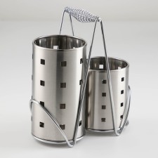 Spring tableware stand, 20 × 11 × 23.5 cm, silver color