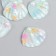 Decor for creativity Plastic "Shell with stars" Blue 2.9x2.5 cm