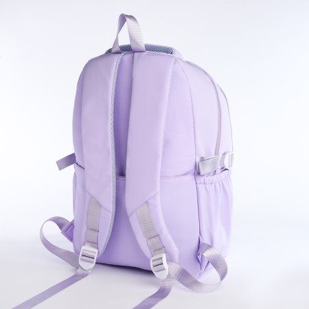 School backpack on lightning, 7 pockets, lilac color-3