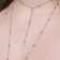 Erotic accessory on the body with rhinestones